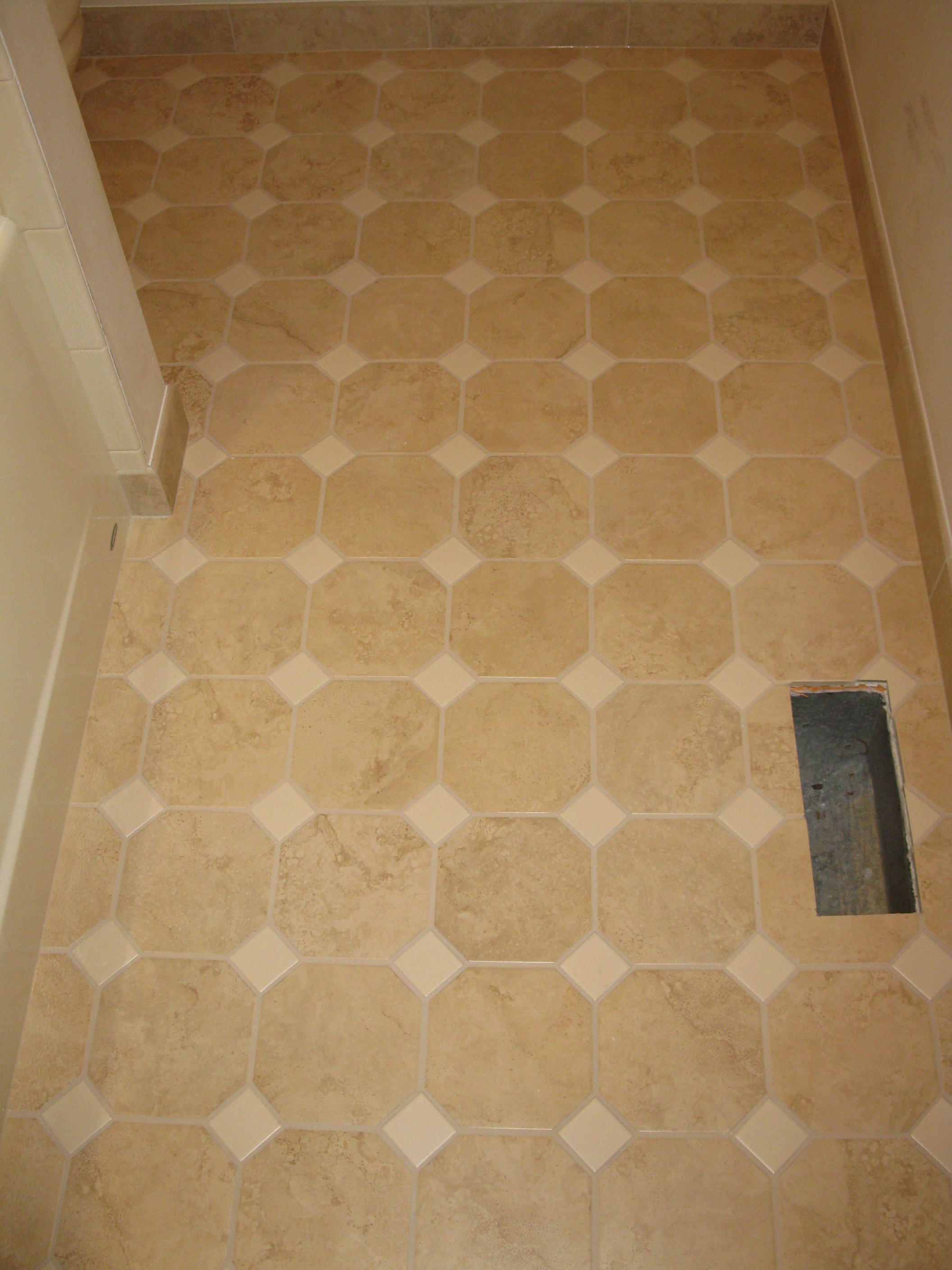 accented tile floor